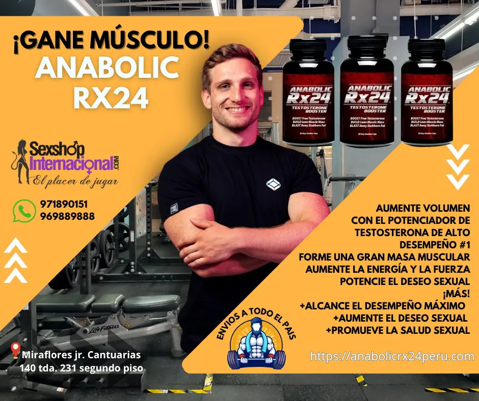 GANE MÚSCULO POTENCIA FISICA Y SEXUAL CON ANABOLICRX24