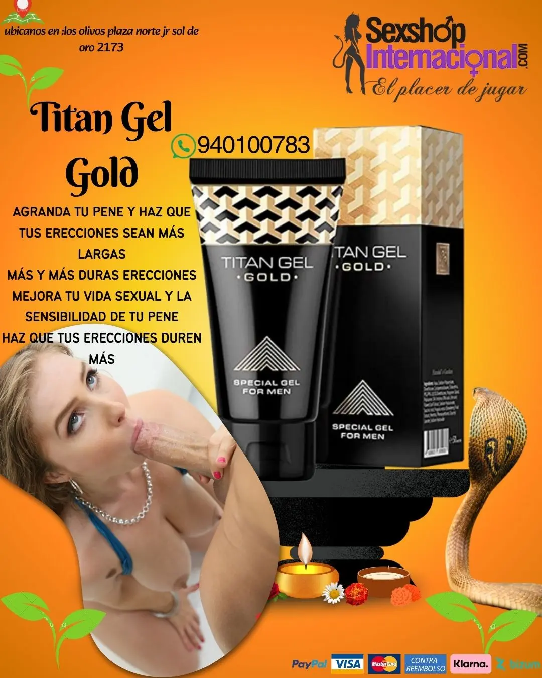 EL MEJOR DESARROLLADOR QUE TE OFRECEMOS TITAN GEL DORADO