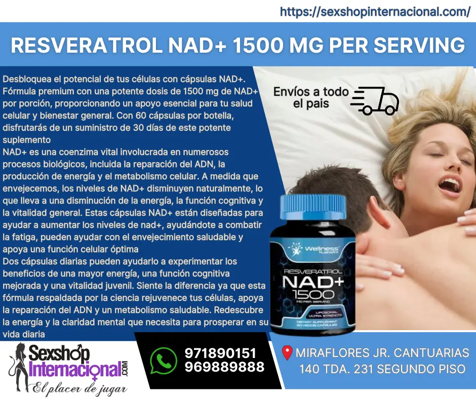 REJUVENECE CON NUESTRO SUPLEMENTO RESVERATROL NAD 