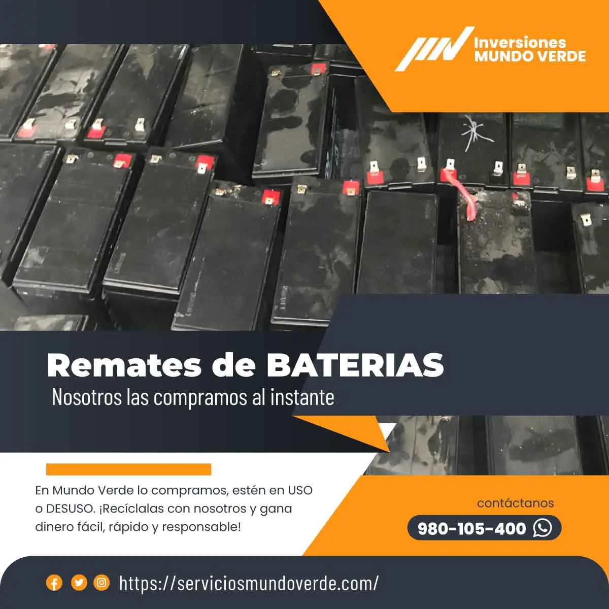 TIENES BATERIAS EN DESUSO LO COMPRAMOS 