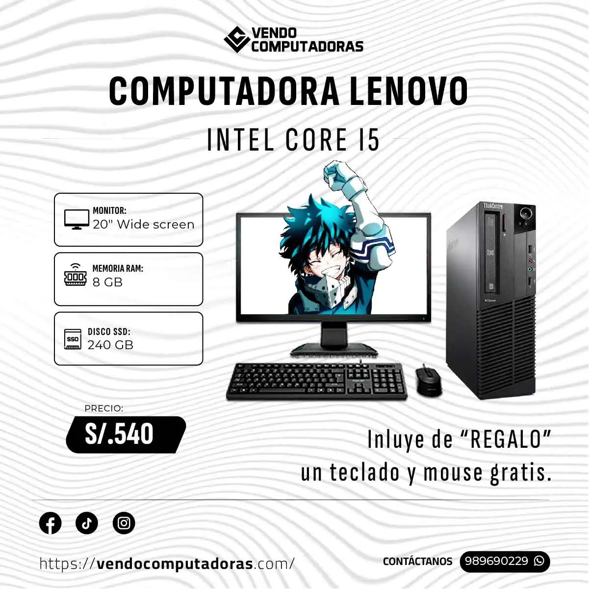  Combo completo de computadora monitor regalos 