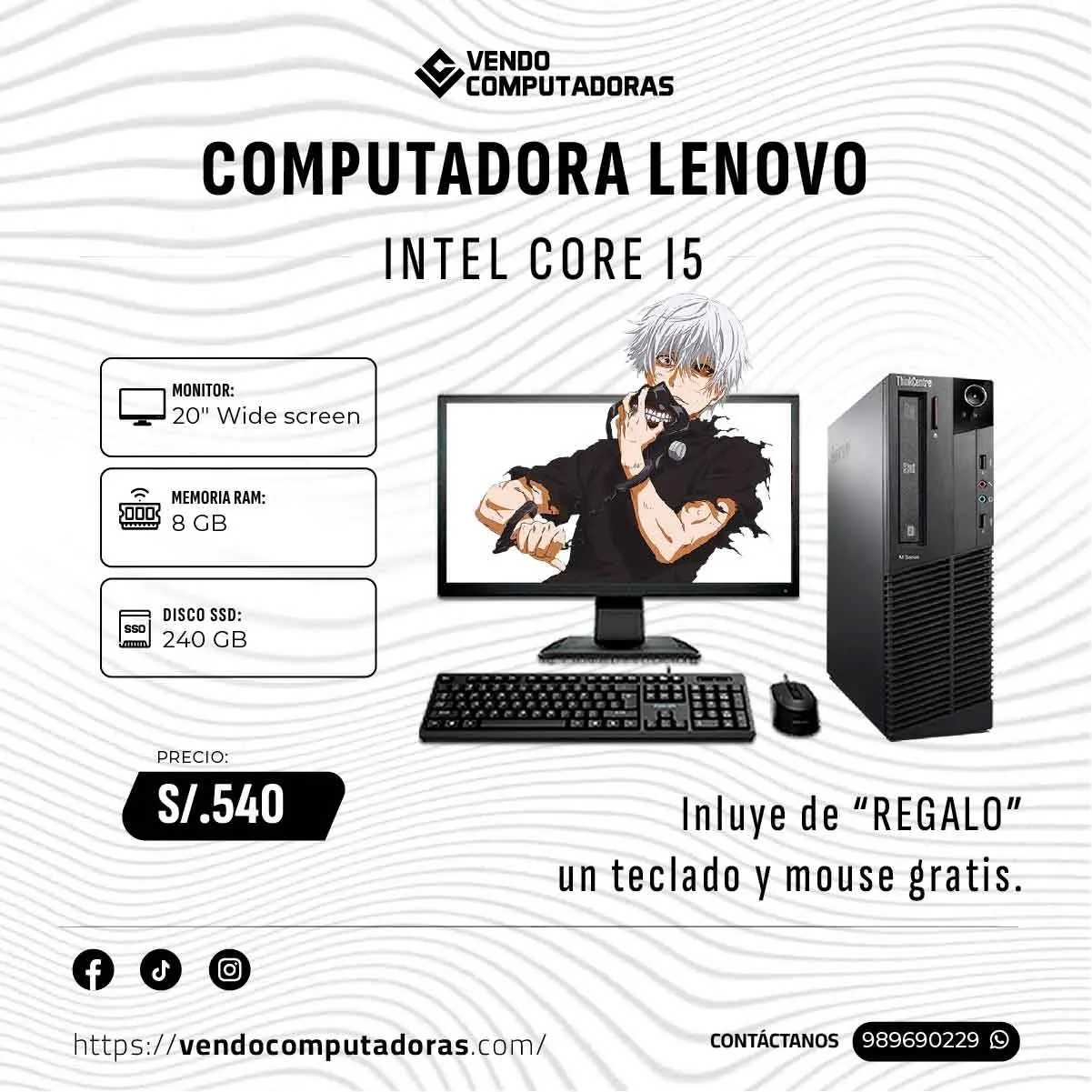  Combo completo de computadora monitor regalos 