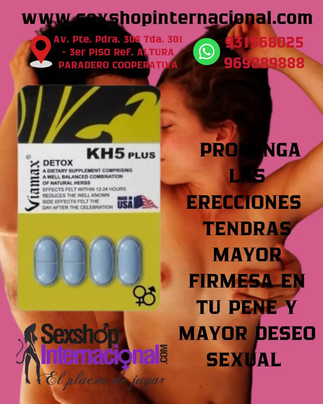 VIAMAX® DETOX KH5 PLUS ERECCIONES MAS FUERTES Y FIRMES