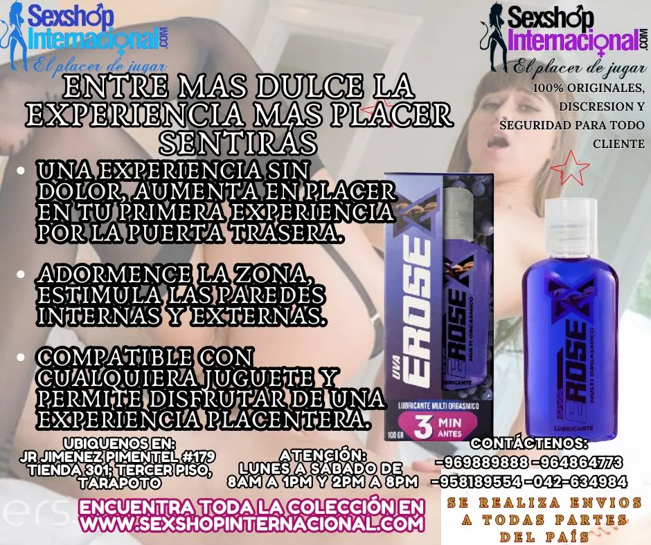 ENTRE MAS DULCE LA EXPERIENCIA MAS PLACER SENTIRÁS