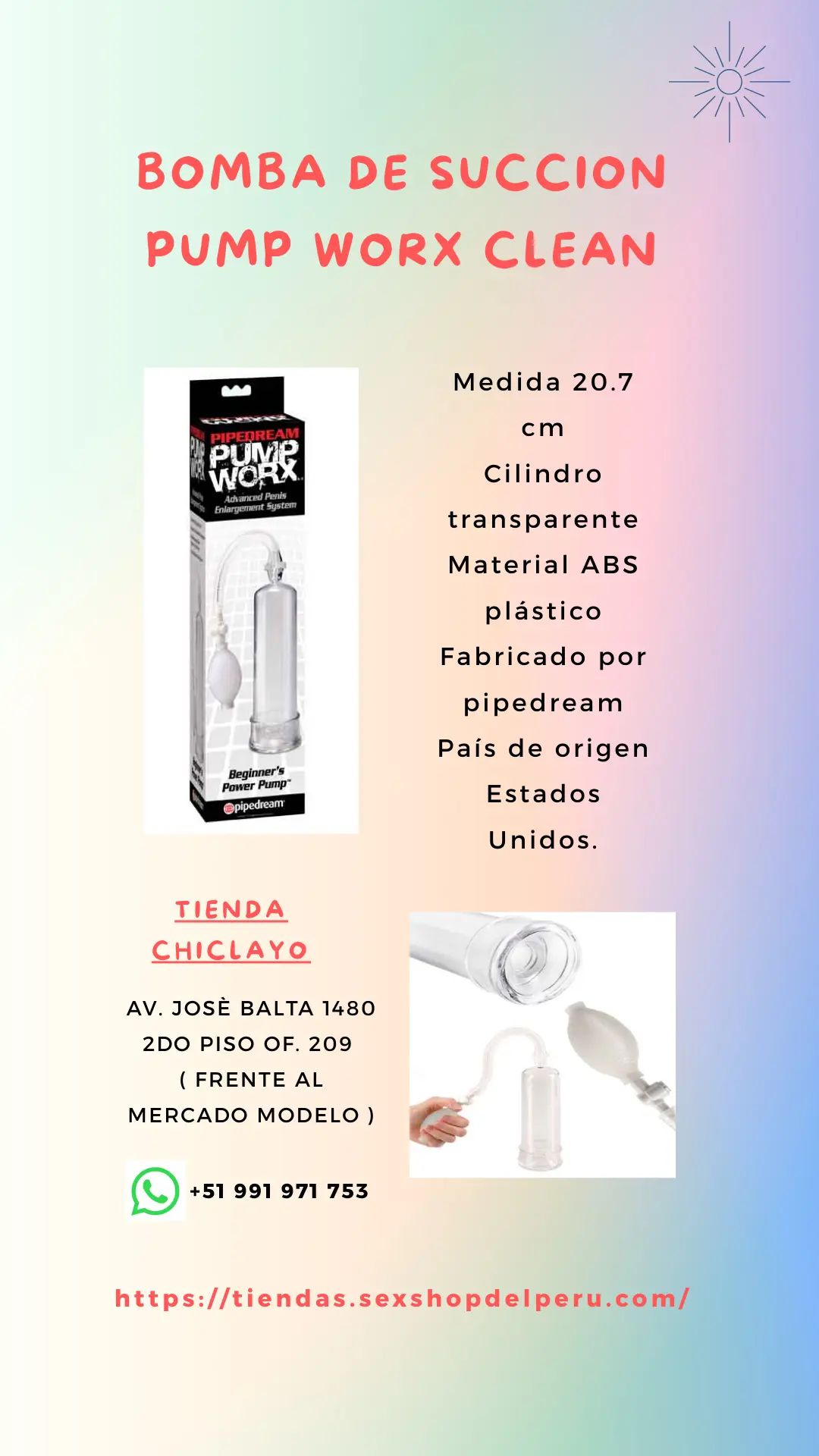 BOMBA DE SUCCION PUMP WORX CLEAN