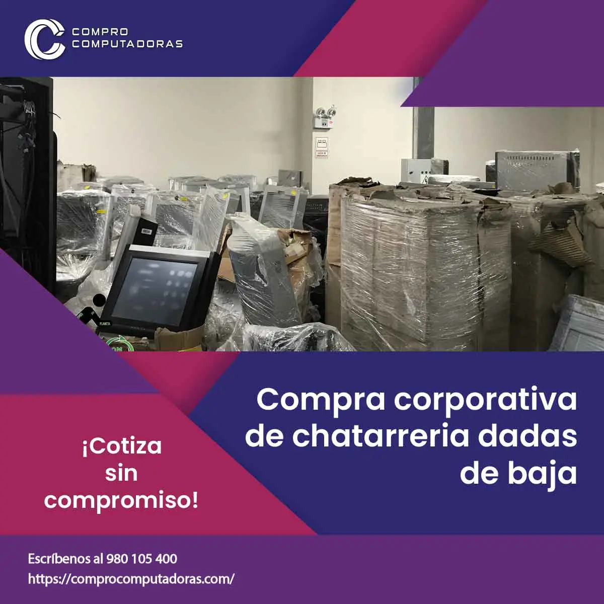 Empresa confiable compra computadoras usadas 
