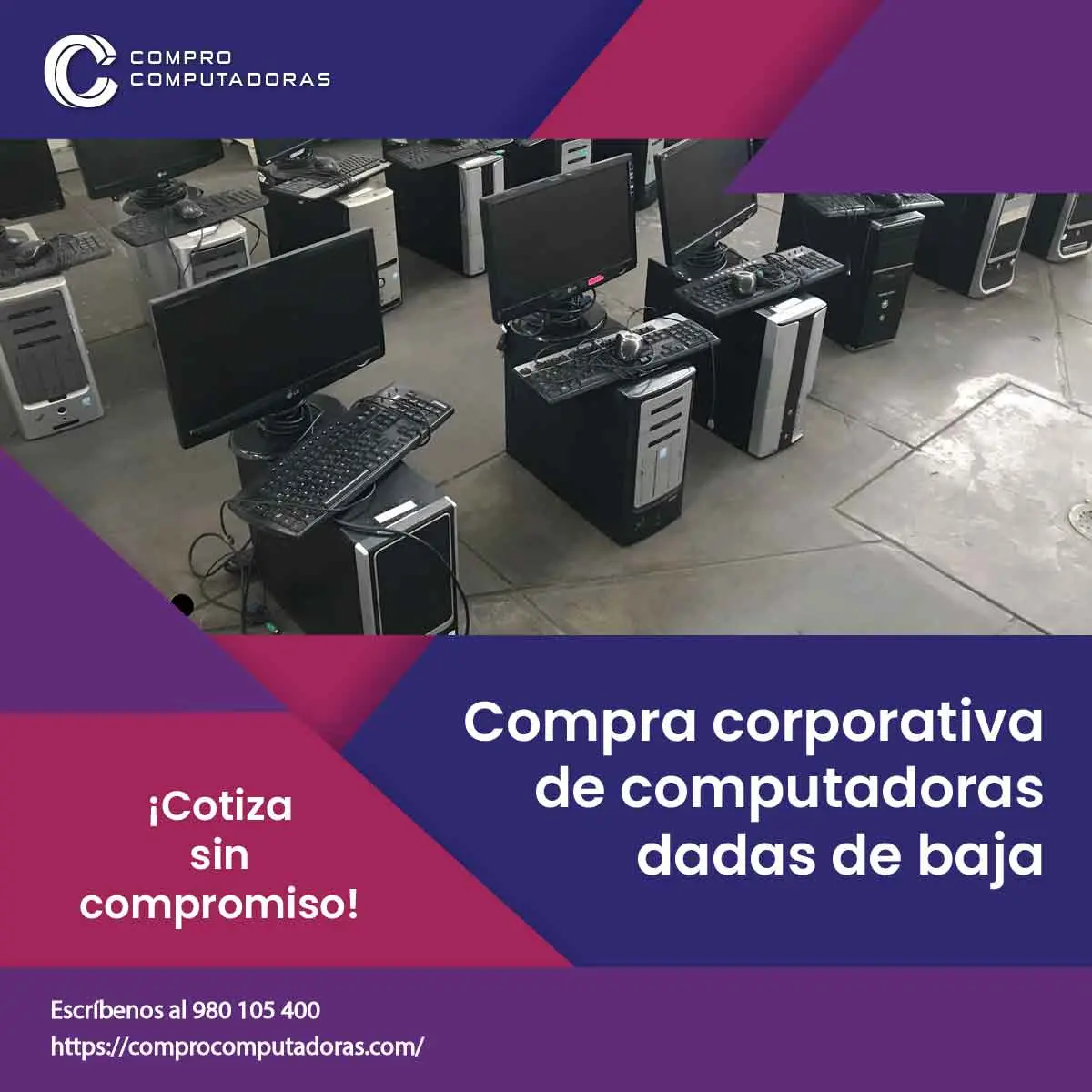  Gana espacio y dinero Vendemos tu PC vieja hoy mismo