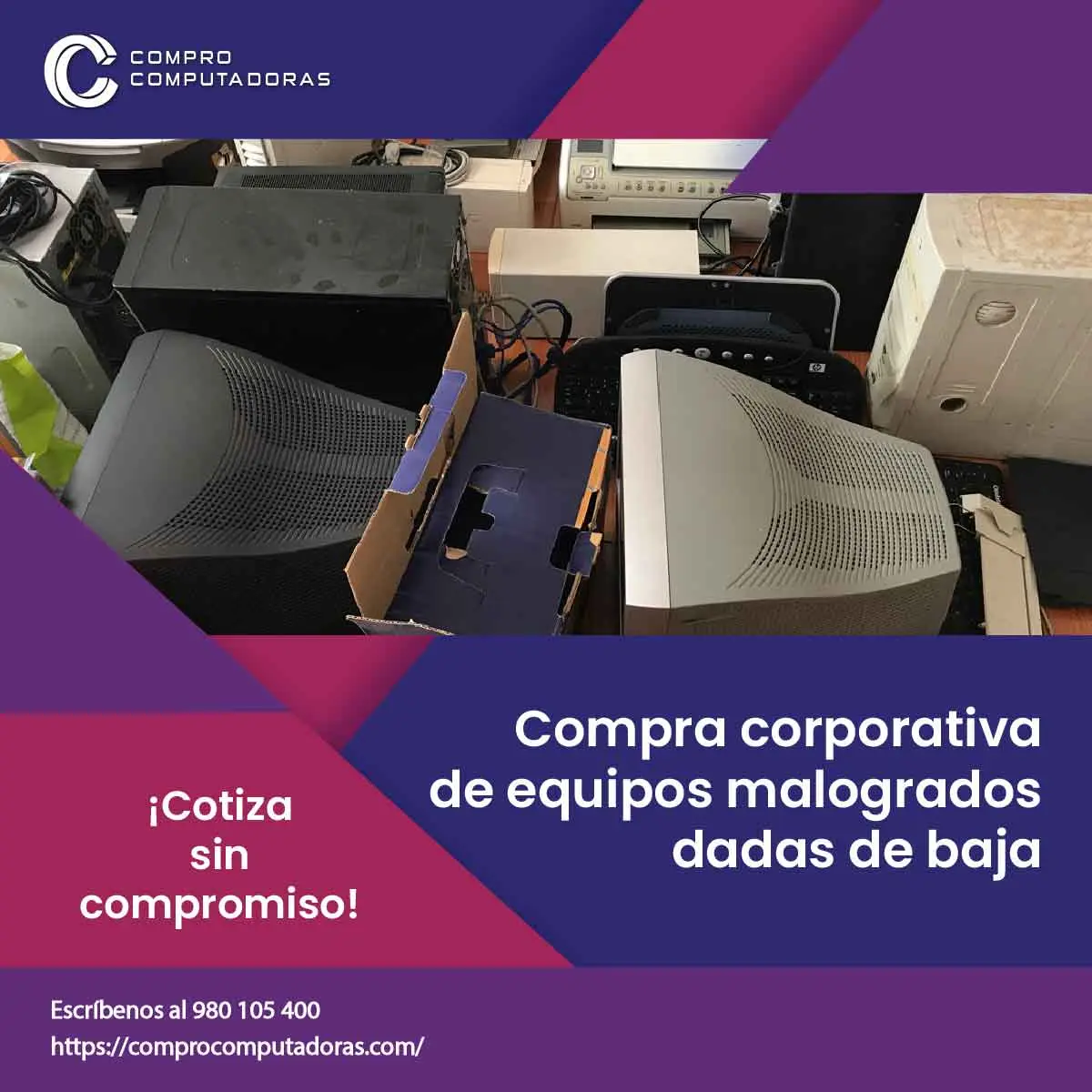 Lima compramos computadoras en mal estado o en uso