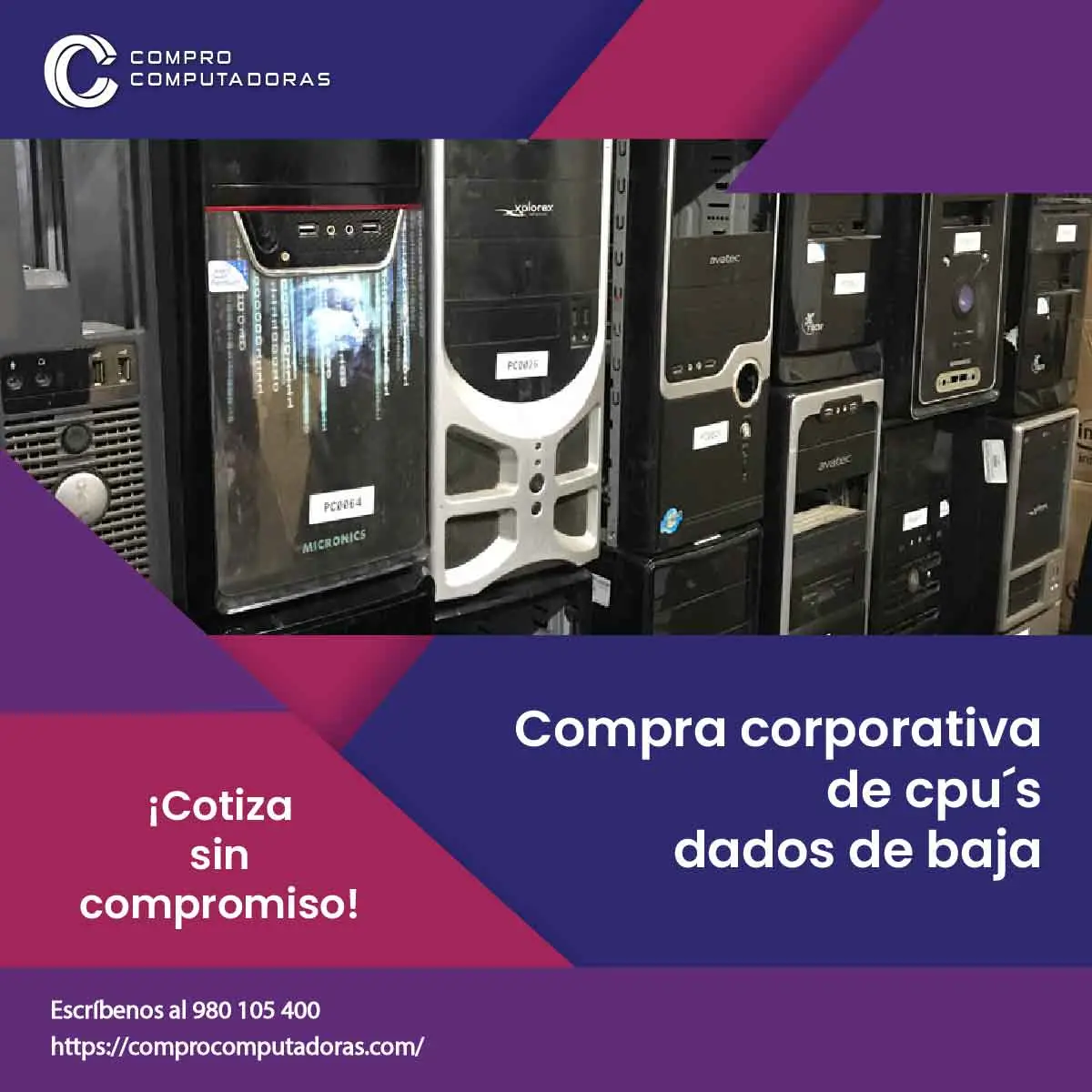  Reciclaje con beneficios vende tu computadora vieja ya
