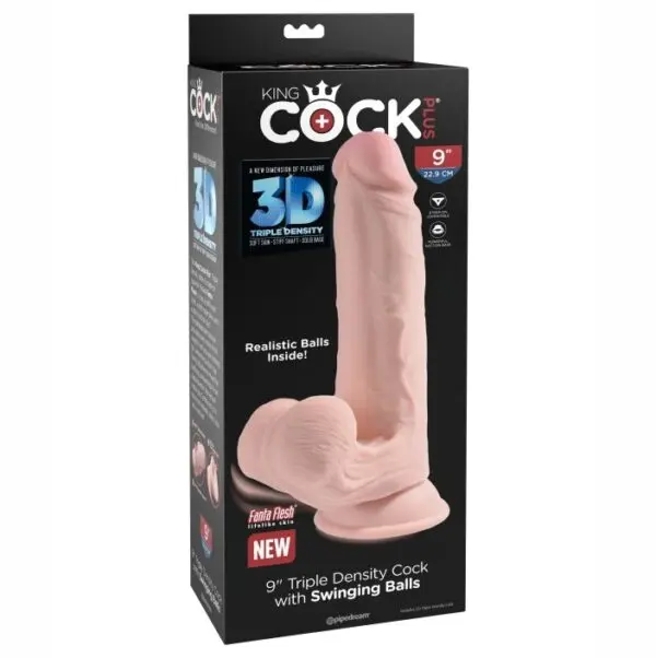 A-CONSOLADOR KING COCK PLUS 9 MIEMBRO DE TRIPLE DENSIDAD. 