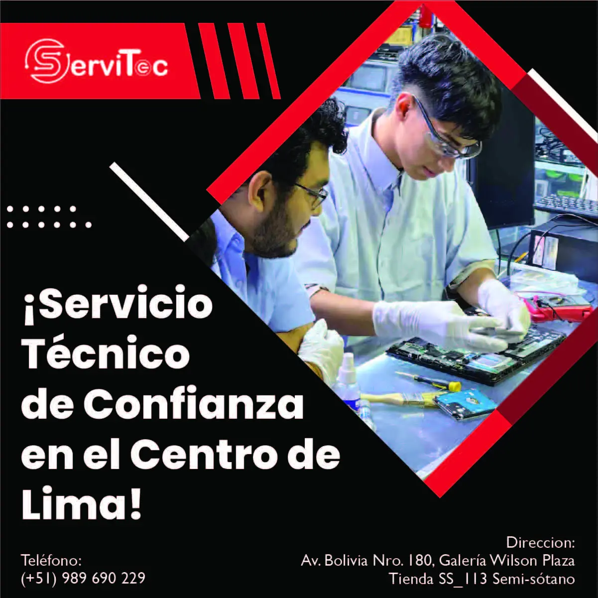  Tu equipo falló Nosotros lo reparamos 