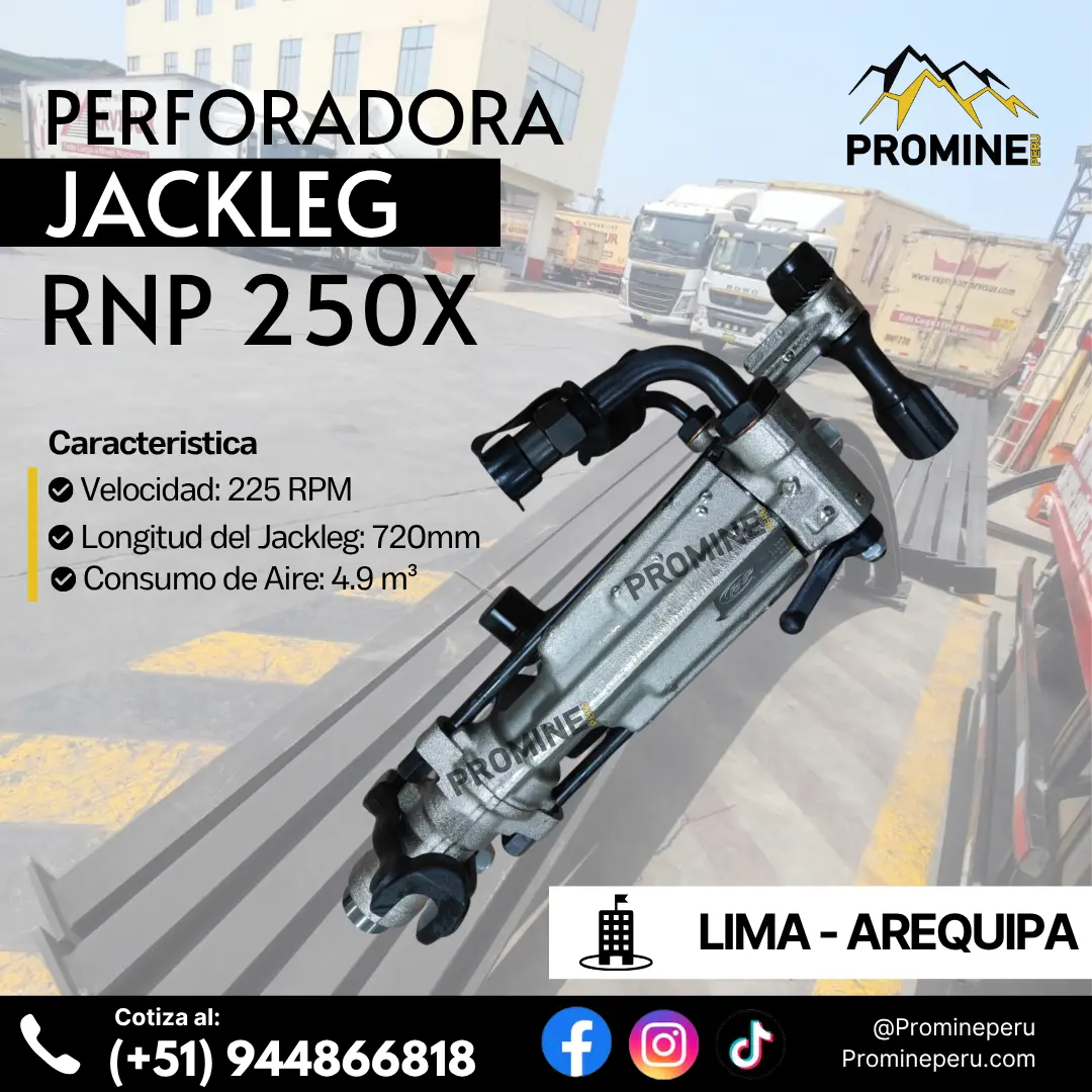 Jackleg RNP 250X Perforación Manual Eficiente