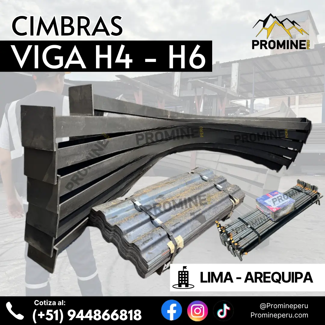 Cimbra Metálica Soporte Estructural para Galerías