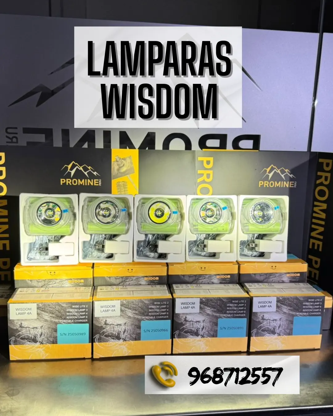 LAMPARAS MINERAS WISDOM