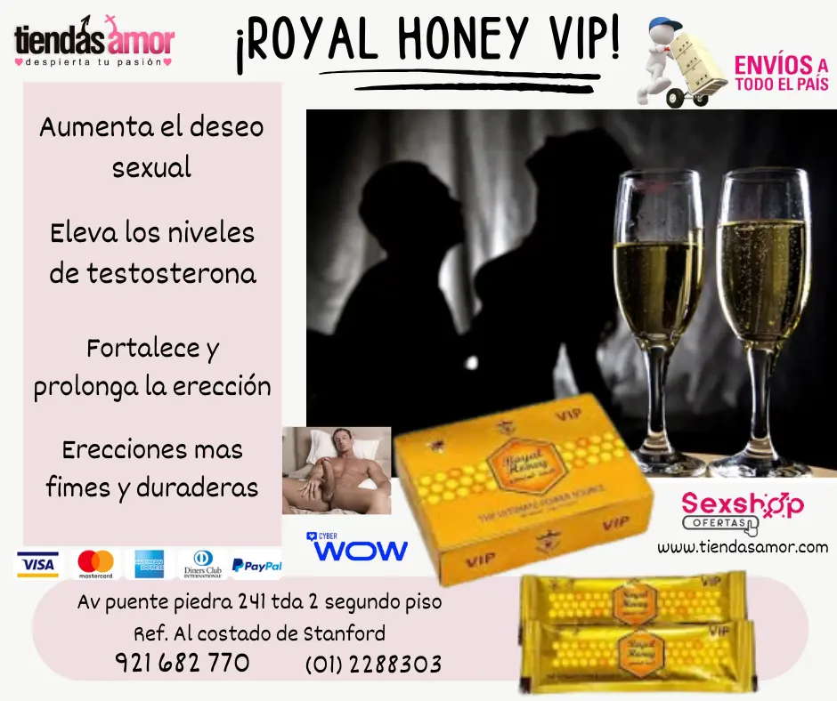 Royal Honey Vip íntimos con tu pareja duren más y se sienta