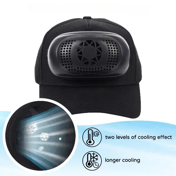  Sombrero creativo con aire acondicionado 