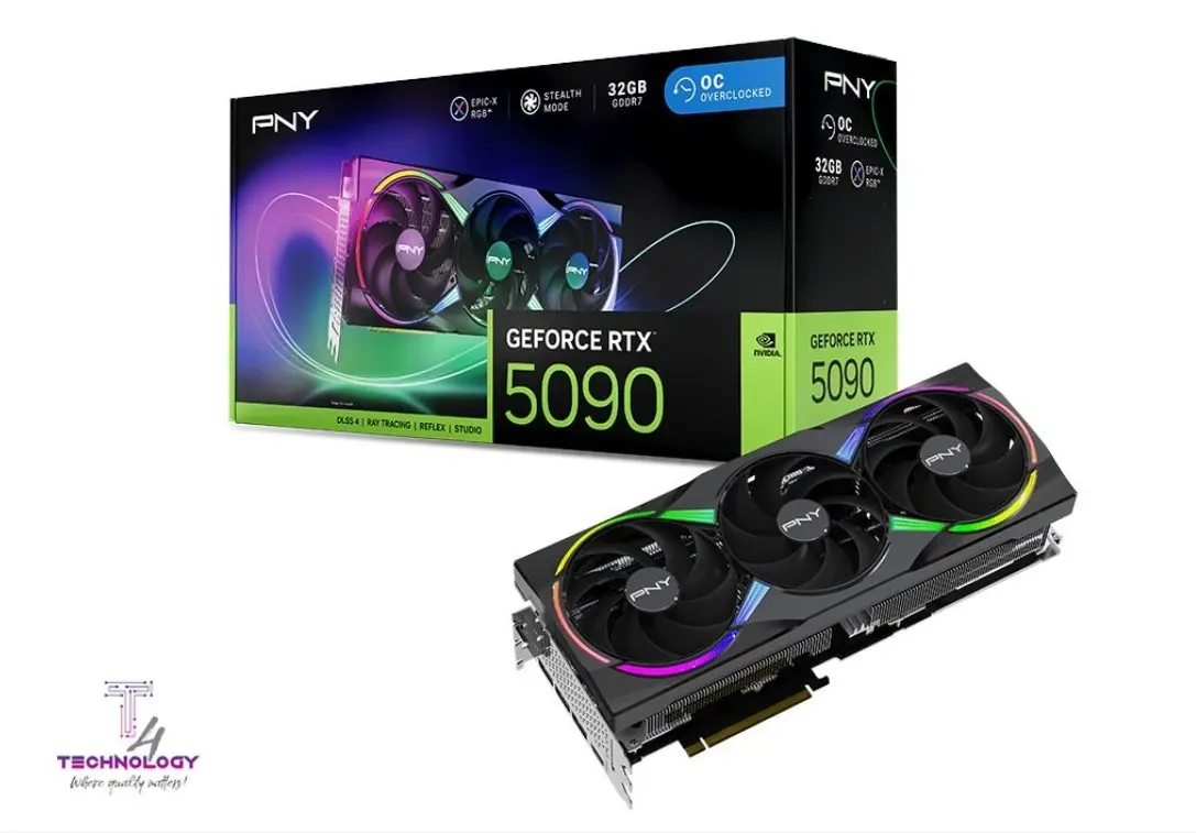 PNY GeForce RTX 5090 ARGB EPIC-X RGB Overclocked Triple Fa