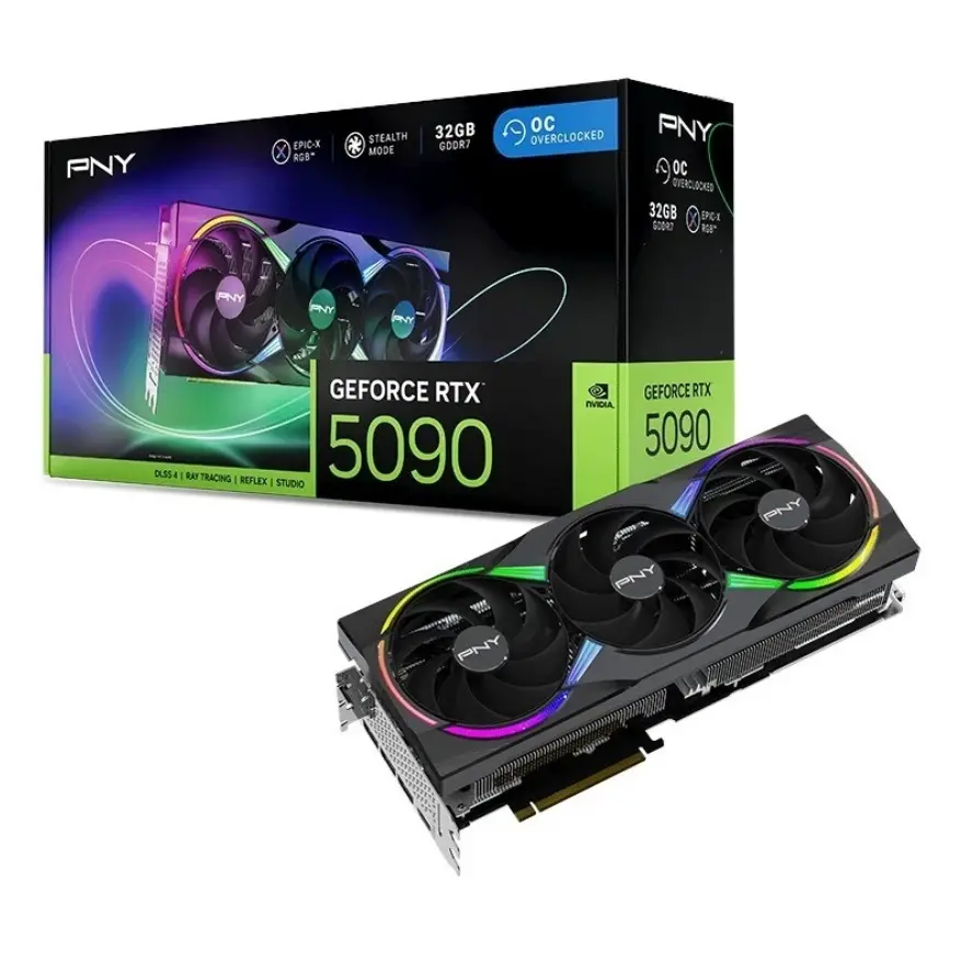 PNY GeForce RTX 5090 ARGB EPIC-X RGB Overclocked Triple Fa