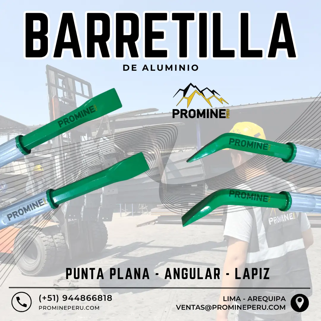 Barretillas de aluminio Liviana Zonas mineras 