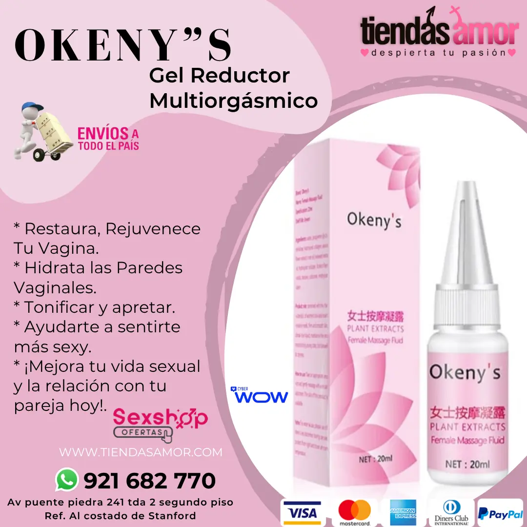 Okenys Gel Reductor Multiorgasmico aumento en el disfrute 