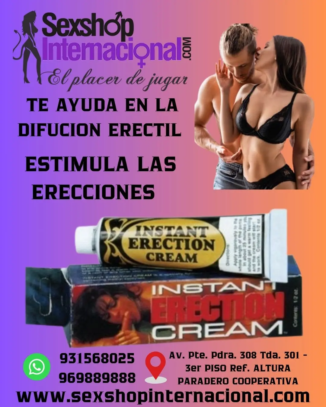 INSTANT ERECTION CREAM ERECCIONES MAS FUERTES 