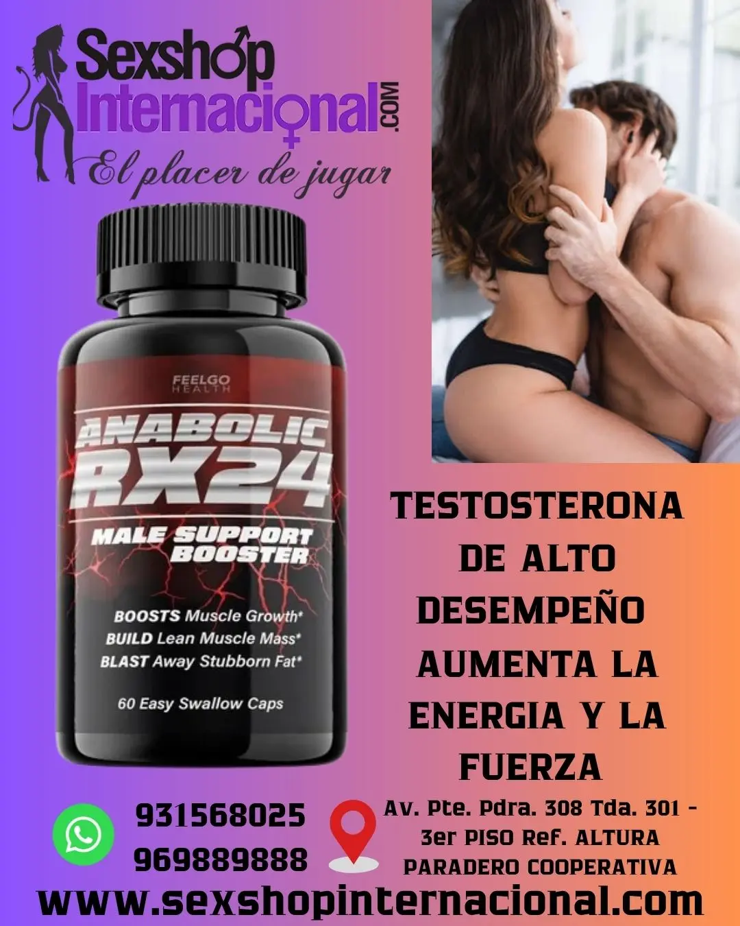 ANABOLIC RX24 - INCREMENTA LOS NIVELES DE TESTOSTERONA
