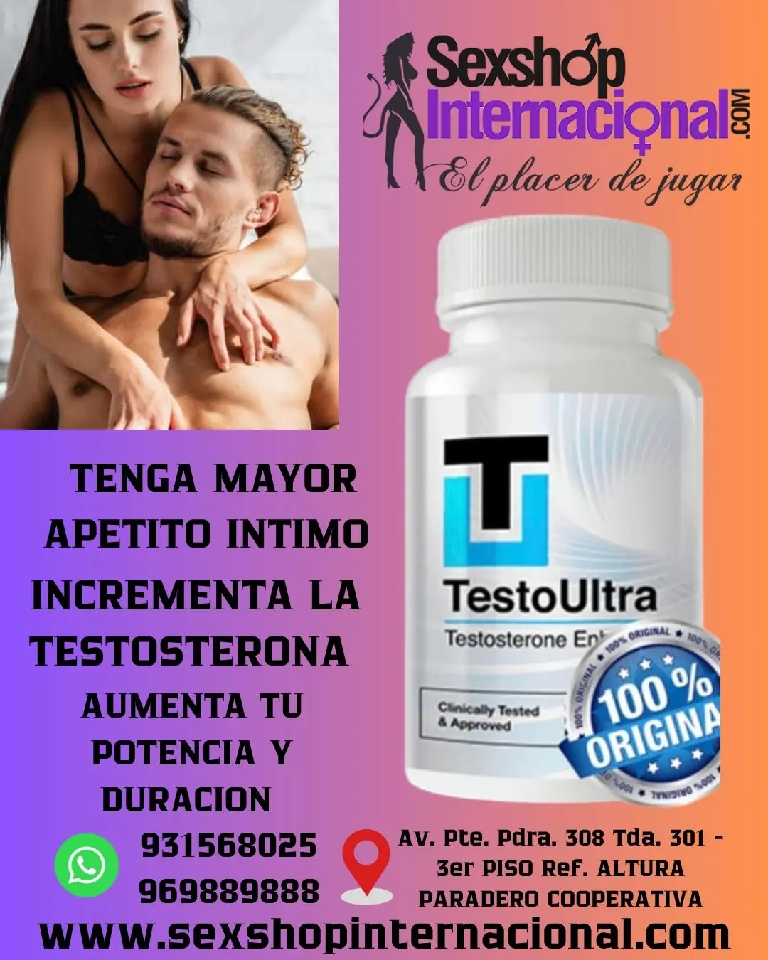 TESTOULTRA INCREMENTA EL PLACER SEXUAL 