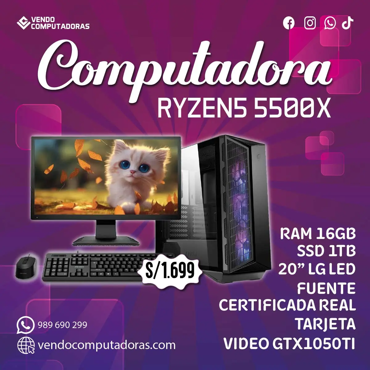  Computadoras económicas con monitor incluido