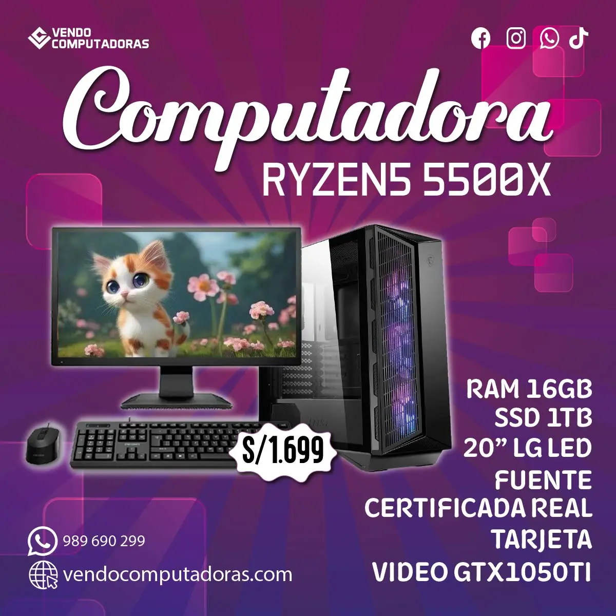  Computadoras económicas con monitor incluido