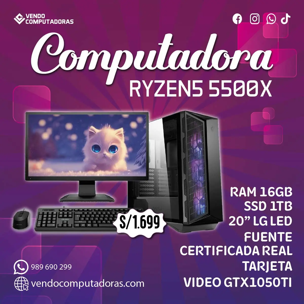  Computadoras económicas con monitor incluido