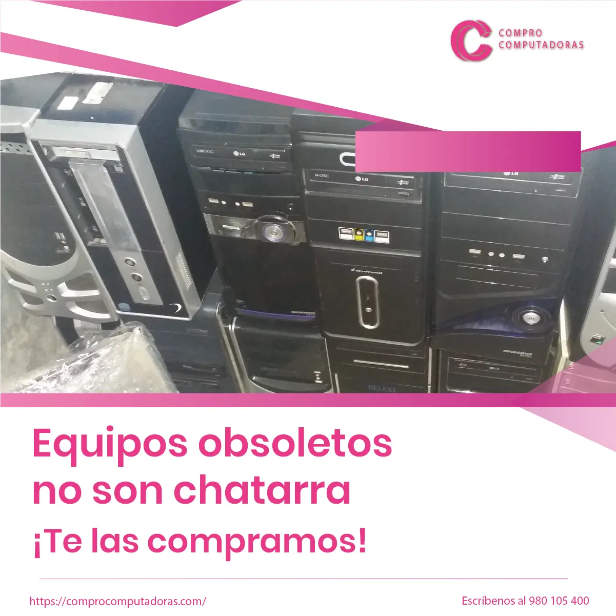 TIENES EQUIPOS OBSOLETOS EN DESUSO LO COMPRAMOS 