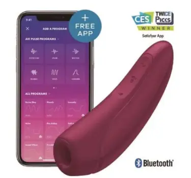  A-VIBRADOR SATISFYER INTELIGENTE CURVO 1 ROJO