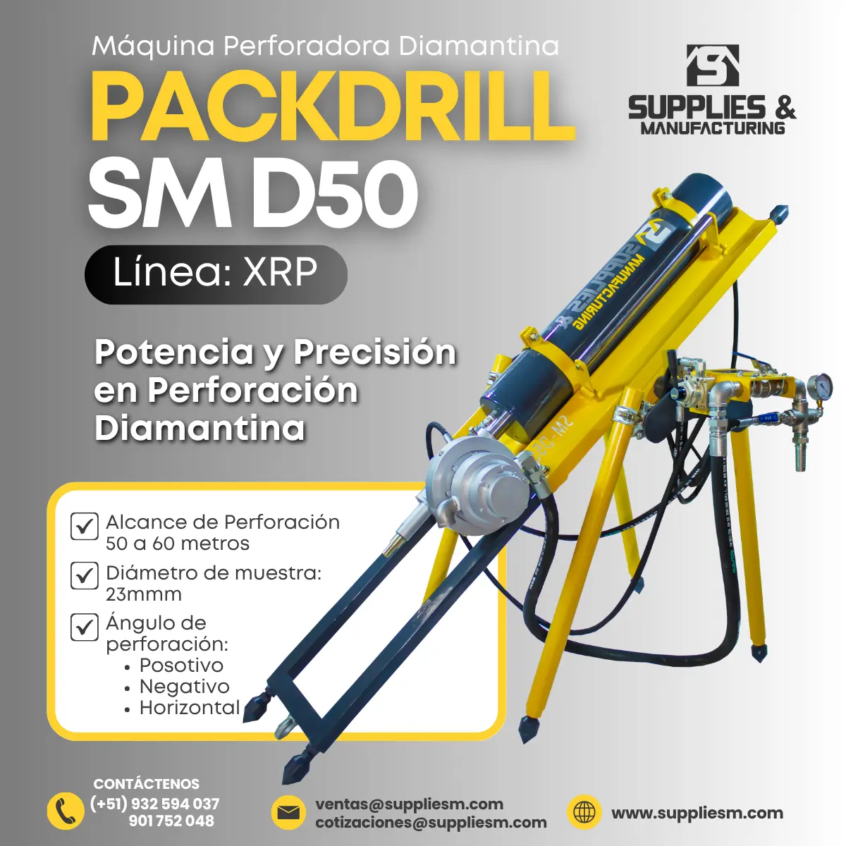 MAQUINA DIAMANTINA PARA MINERIA ARTESANAL