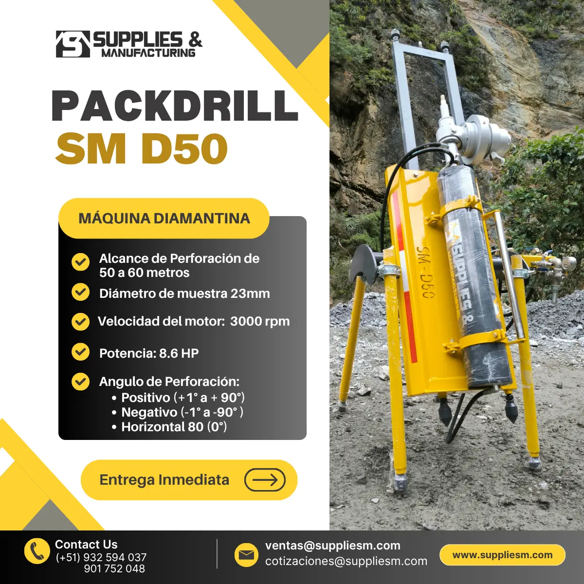 TALADRO PARA MINERIA