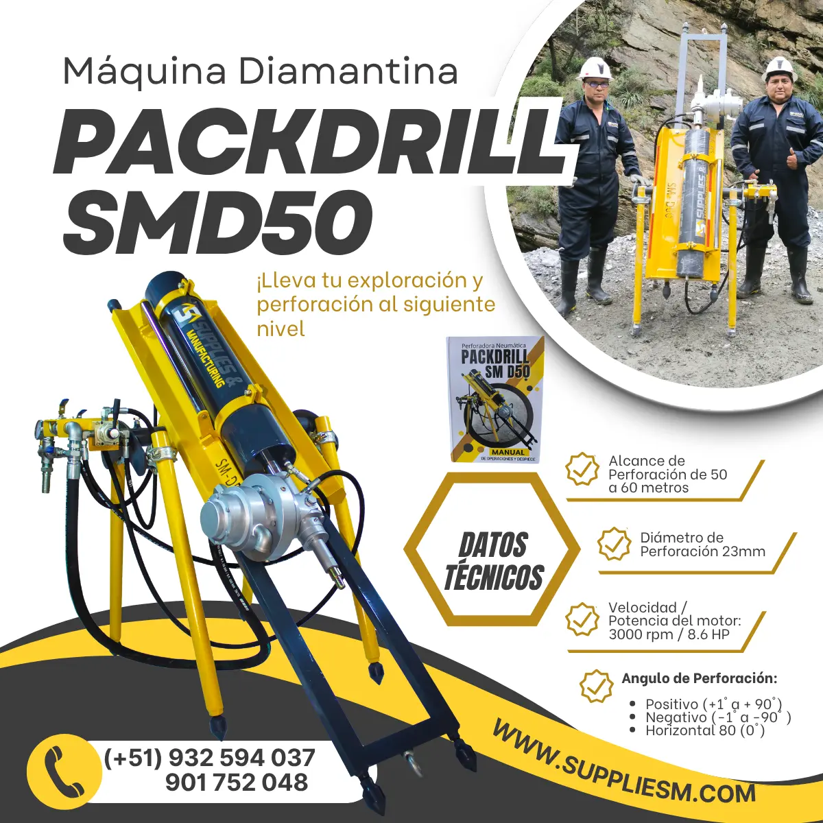 EQUIPO PARA YACIMIENTOS MINEROS - EFICAZ Y EFICIENTE