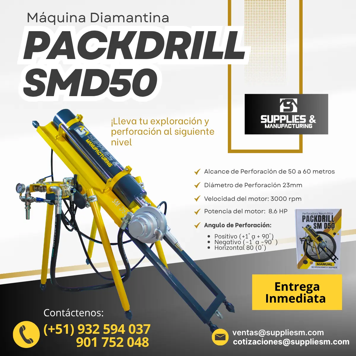 PACKDRILL DIAMANTINA PARA GARANTIZAR SUS PERFORACIONES