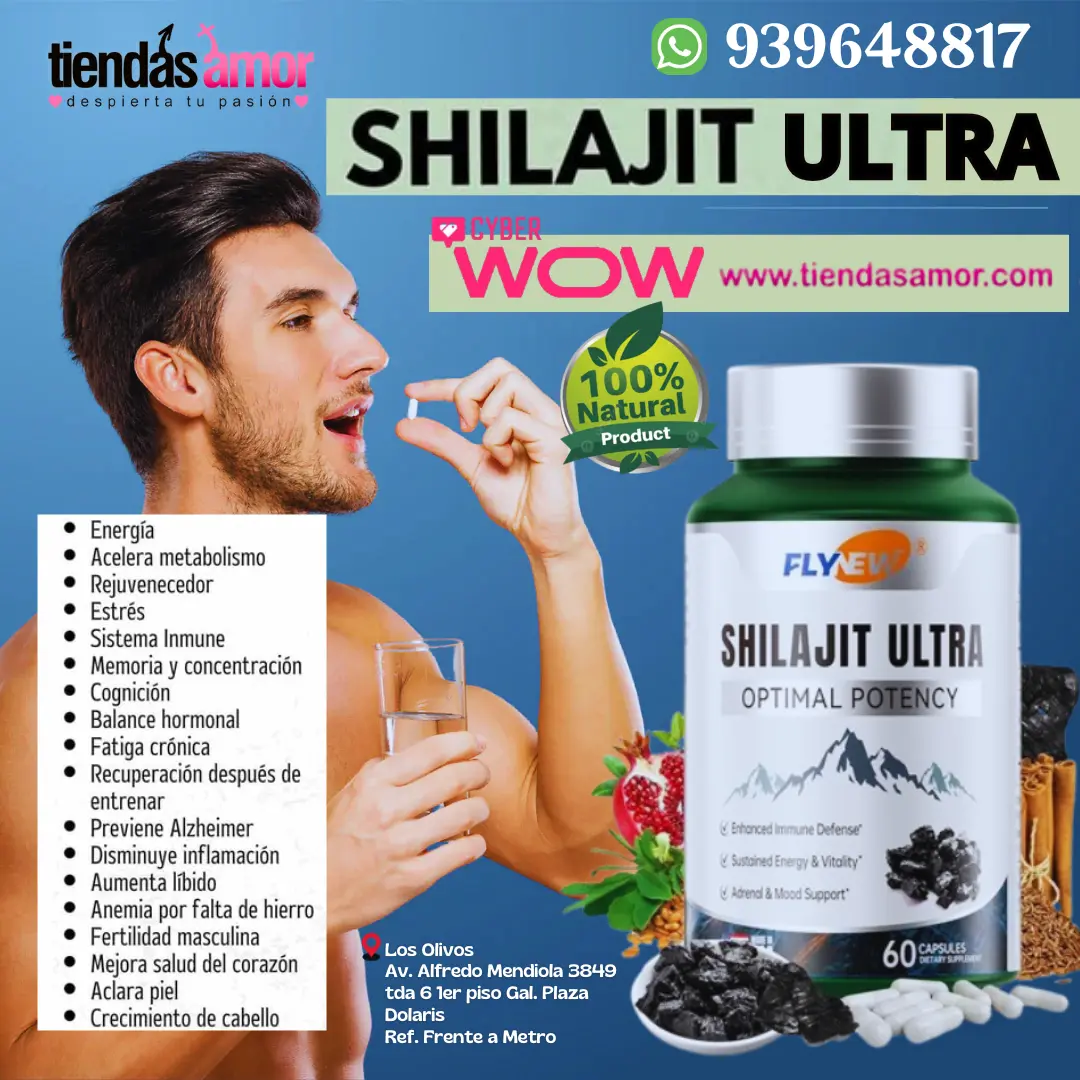 Shilajit Ultra origen natural diseñada el desarrollo viril