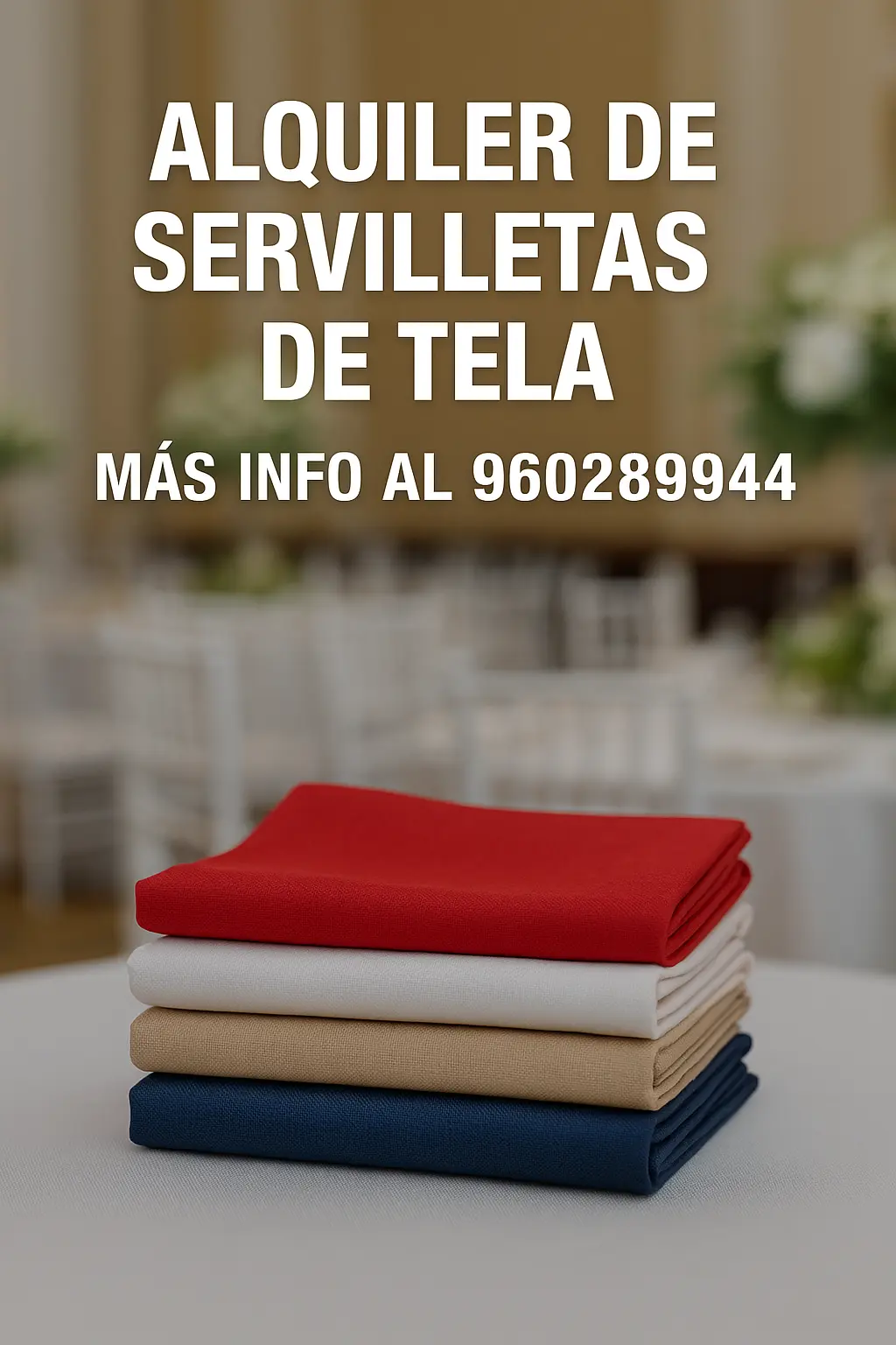 Alquiler de Servilletas de Tela para Eventos