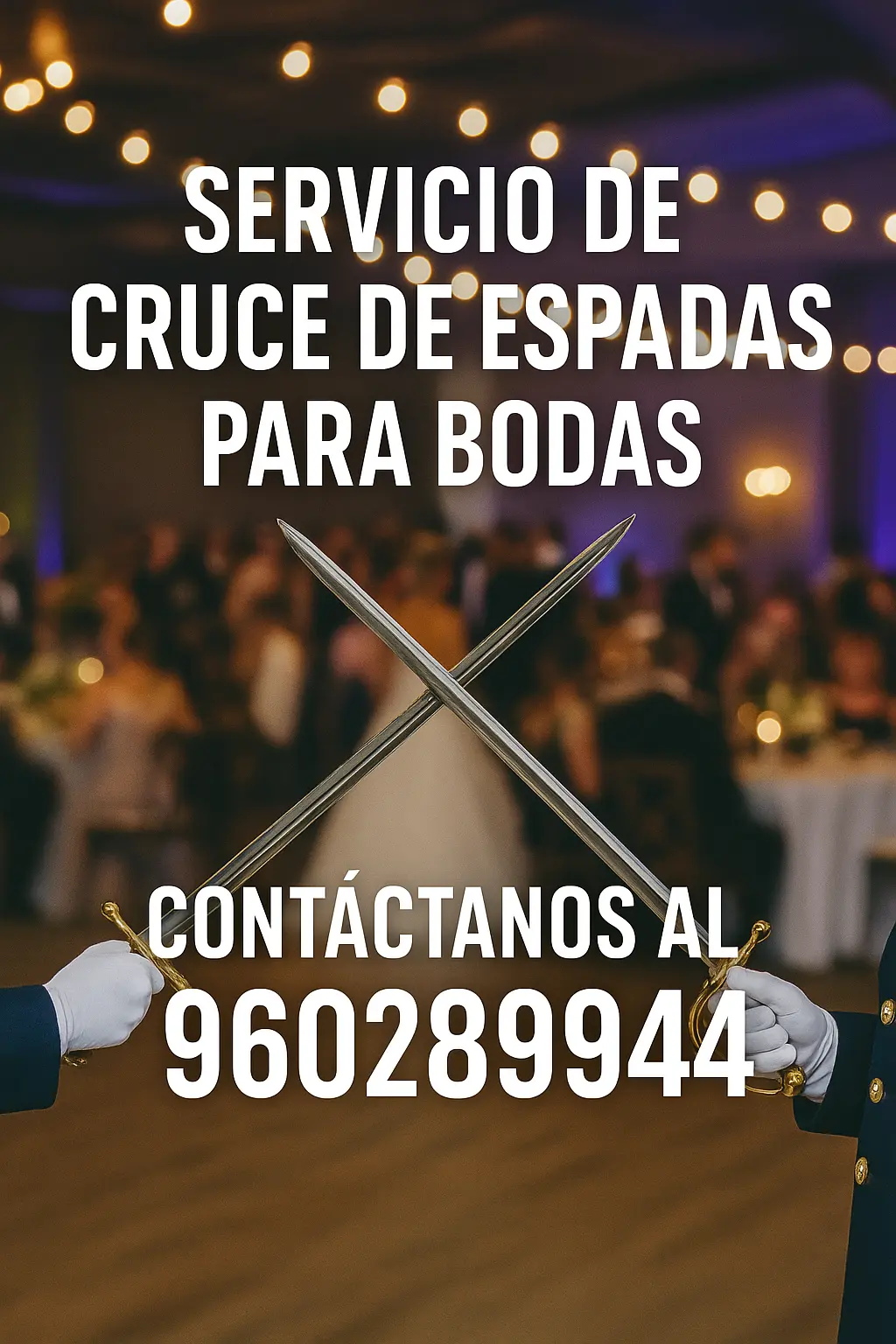 Cruce de Espadas para Matrimonios 
