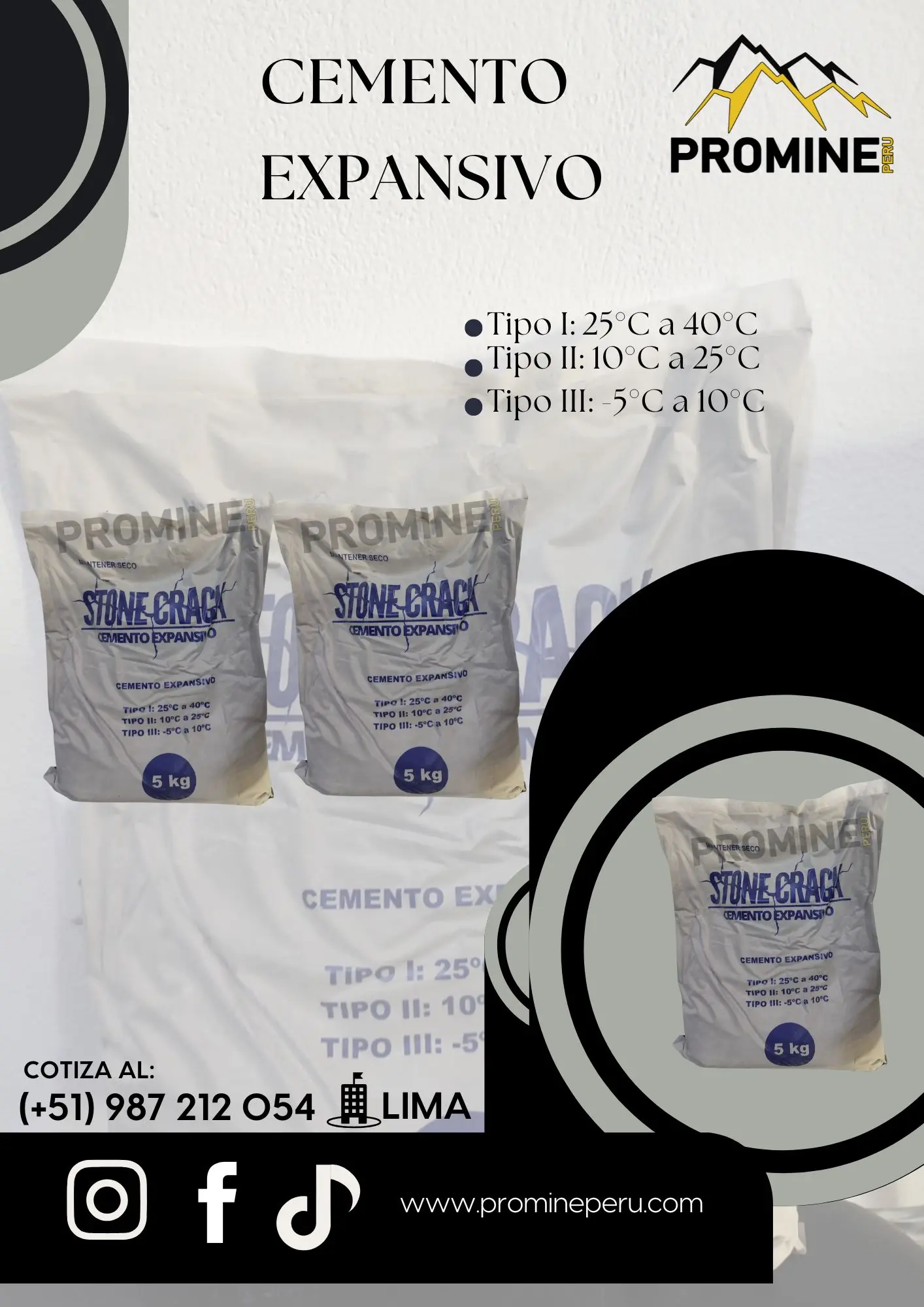 CEMENTO EXPANSIVO TIPO I-II-III