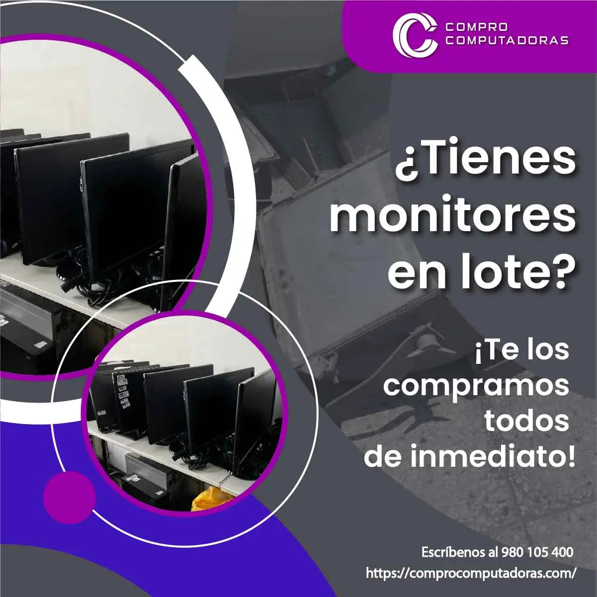 TIENES MONITORES ANTIGUOS LO COMPRAMOS 