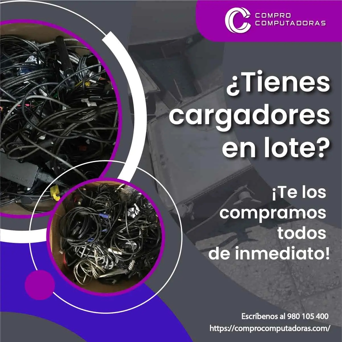 TIENES CARGADORES LO COMPRAMOS 