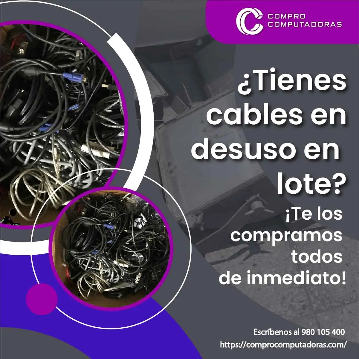 TIENES CABLES ELECTRICOS EN DESUSO LO COMPRAMOS 