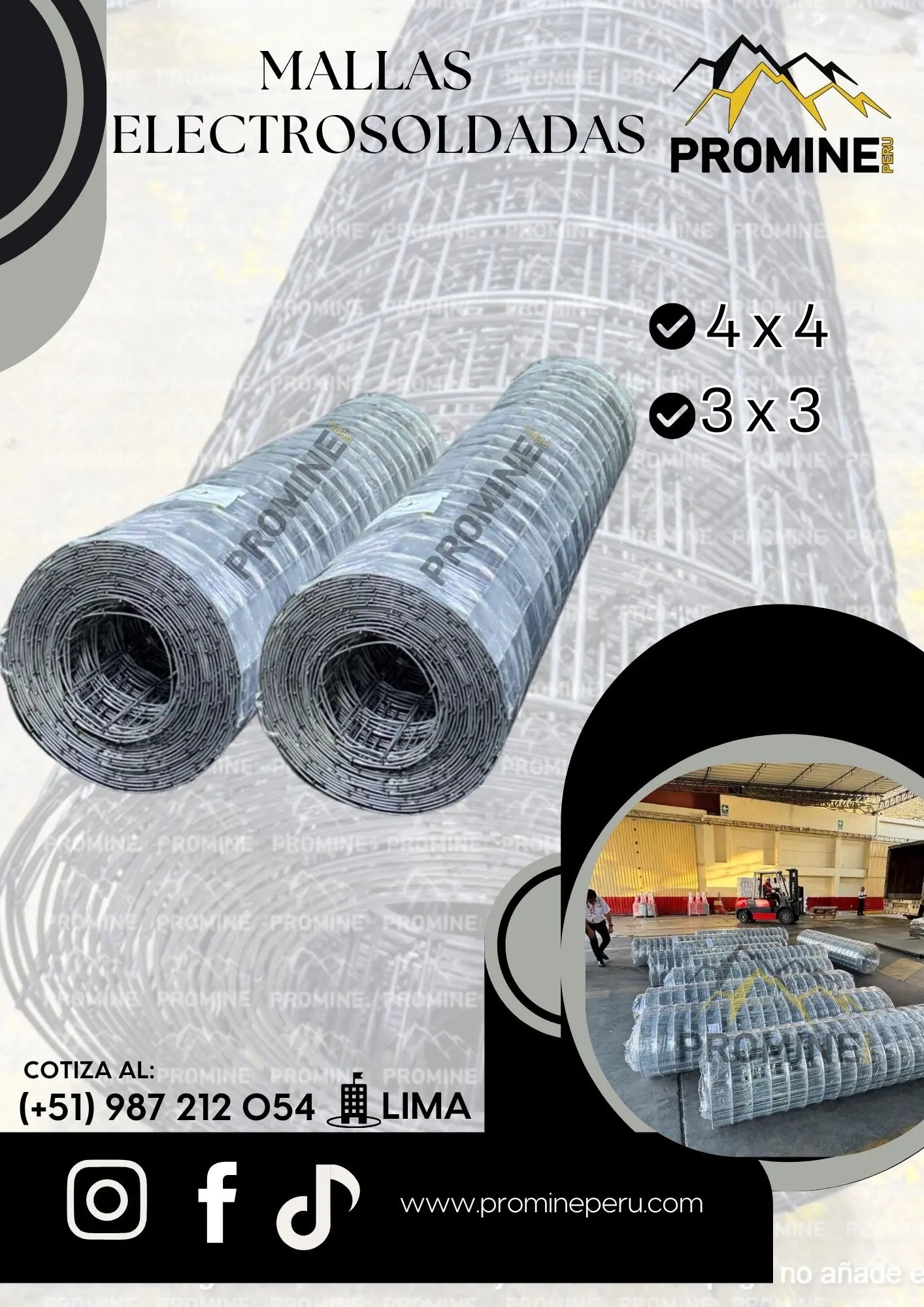 MALLAS ELECTROSOLDADAS DE 3x3 Y 4x4