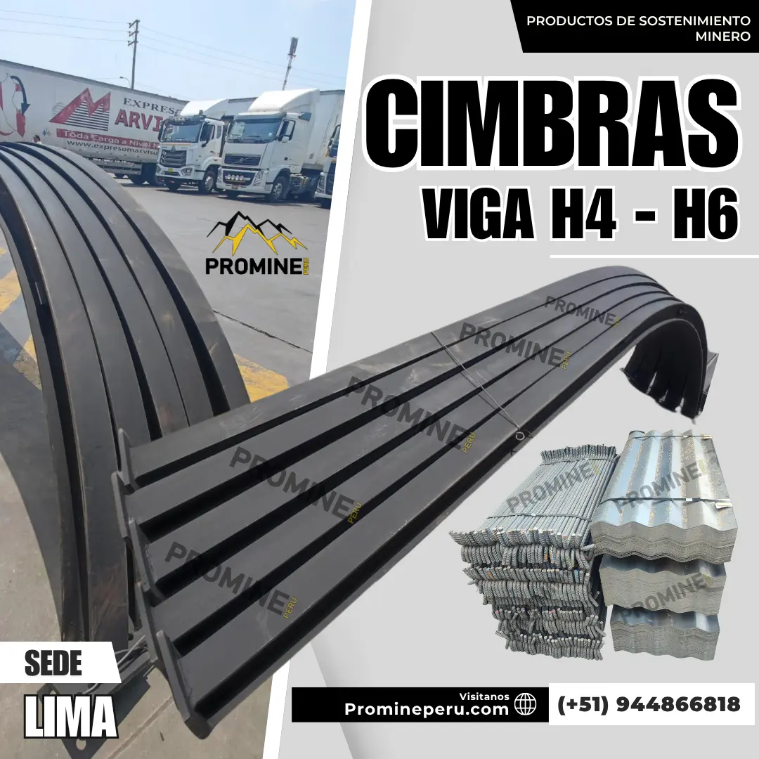 Cimbras - Cerchas Sostenimiento robusto para galerías miner
