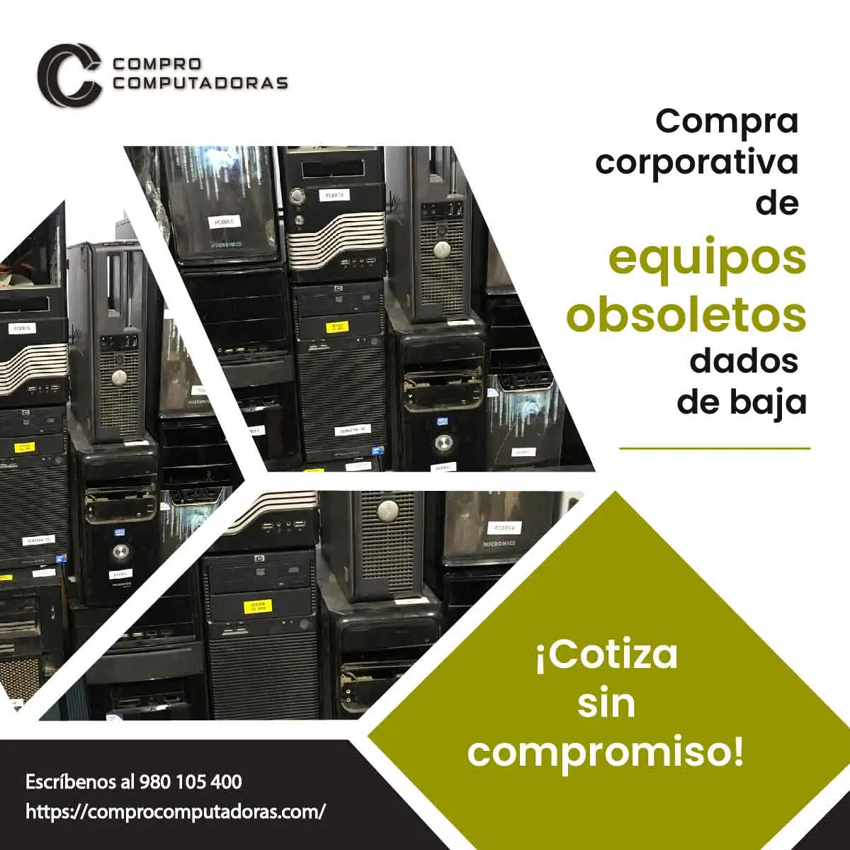 TIENES EQUIPOS OBSOLETOS EN DESUSO LO COMPRAMOS 