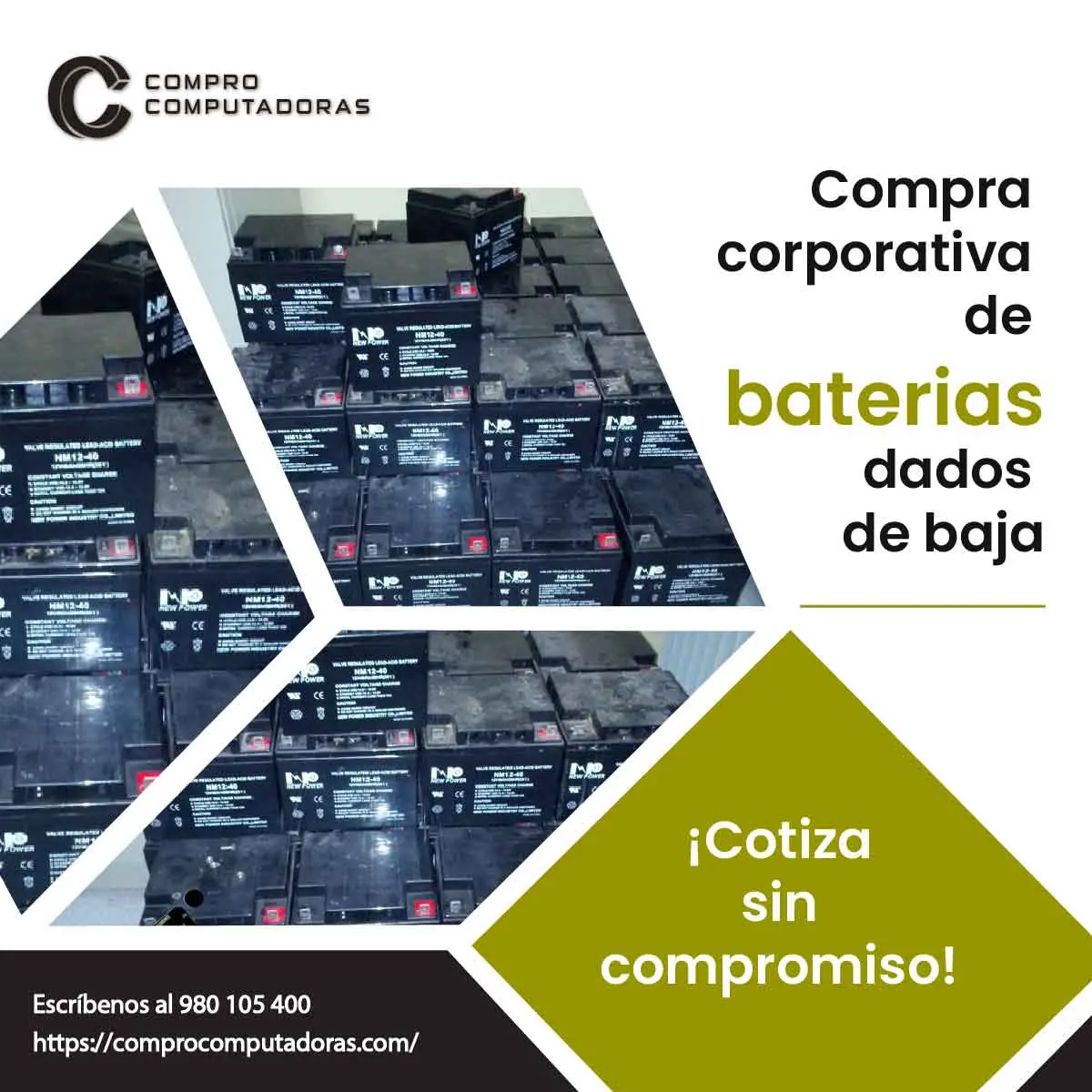 TIENES BATERIAS EN DESUSO LO COMPRAMOS 