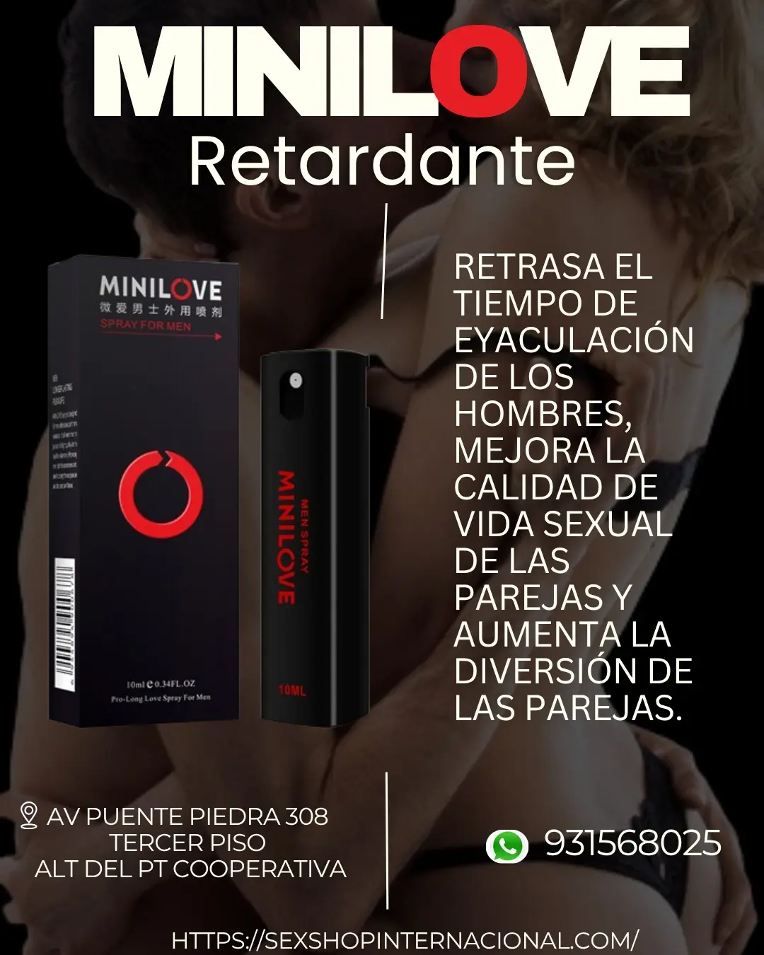 MINILOVE Spray de retardante masculino - erección duradera