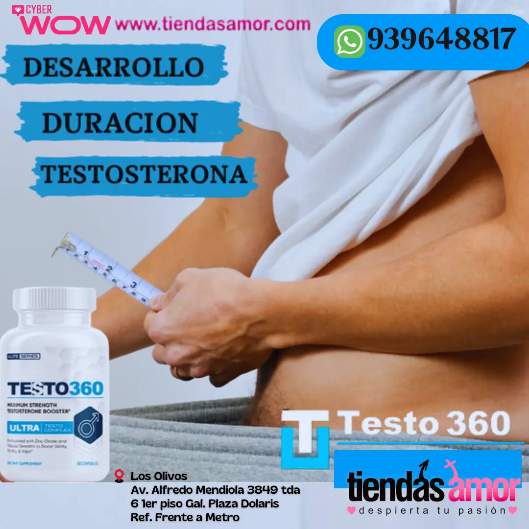 ORIGINAL POTENCIADOR SEXUAL-TESTO 360-AUMENTA LA TESTOSTERON