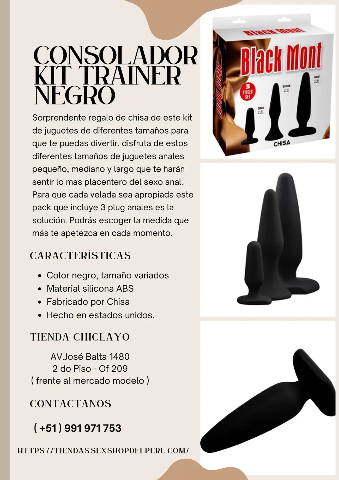 CONSOLADOR KIT TRAINER NEGRO